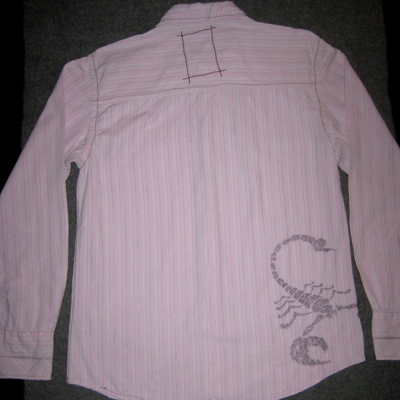 Z-BRAND Scorpion Glitter Thread L/S Shirt MEDIUM - Picture 7 of 10